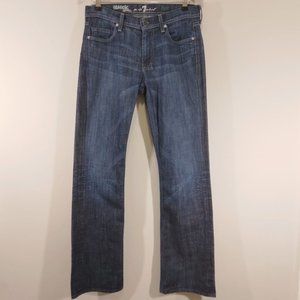 7 For All Mankind Dark Wash Bootcut Jeans Sz 31